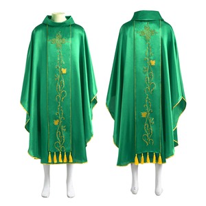 Iglesia Católica Sacerdote Casullas Vestimentas <span class=keywords><strong>para</strong></span> Iglesia Misa Vestimentas Túnica - Product Image 3