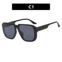 Lunettes de soleil unisexes vintage carrées à monture intégrale, style rétro, miroir, monture rouge, protection UV400, durables, légères, tendance, couleurs vives