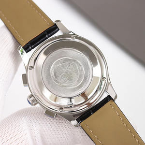 Montre-bracelet mécanique chronographe pour homme à six aiguilles avec bracelet en cuir de haute qualité, montre mécanique à trois cadrans - Product Image 3