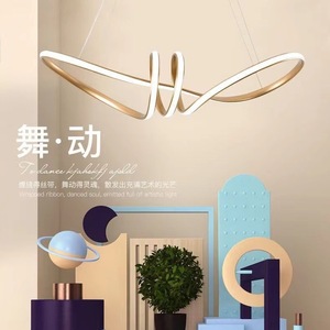 Bahe ไฟเพดาน LED สีดำแบบทันสมัย, โคมไ<span class=keywords><strong>ฟ</strong></span>แขวนเพดานแบบวงแหวน2วงสำหรับห้องโถง - Product Image 4