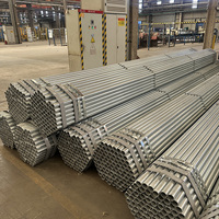 Tuyau en acier rond galvanisé à chaud 33,7-60,3 mm pour poteau de portail et clôture de périmètre