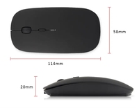 Mouse Nirkabel Harga Pabrik Sensor Gaming untuk Komputer Kantor RGB Backlit Mouse Isi Ulang Ergonomis Nirkabel