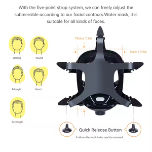 RS Nuova Mini Bombola da Sub da 1L DIDEEP X4000pro+ Accessori per Nuoto e Immersione Bombola d'Aria Polmonare con Maschera Integrale e Pompa - Product Image 6