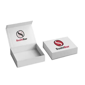 Eco-friendly Custom Ribbon Decoration Credit Card Packing Business Magnetic Closure Gift Card Packaging Box