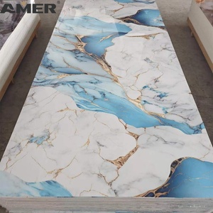 Panel de Pared de Fácil Instalación a Precio de Fábrica, Panel de Pared de Lámina de Mármol UV de Diseño Moderno - Product Image 2