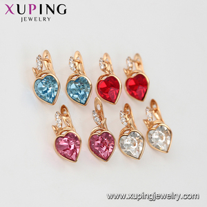 99070 xuping di modo di disegno del cuore della vite prigioniera <span class=keywords><strong>orecchini</strong></span> per i regali della ragazza cristalli - Product Image 5