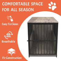 Meubles de caisse solides modernes pour chiens Table d'extrémité Chenil pour animaux de compagnie Grandes cages d'intérieur en bois pour chiens