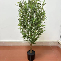 Décoration d'arbre vert artificiel pour la maison, plantes en pot artificielles pour le salon, ornements élégants pour la table à manger