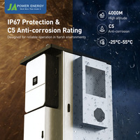 Armoire de batterie haute tension étanche IP65 JApower 125kW 348kWh pour onduleur hybride Deye, stockage extérieur commercial LiFePO4