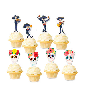 Decoración <span class=keywords><strong>de</strong></span> Fiesta <span class=keywords><strong>de</strong></span> Halloween con Temática del Día <span class=keywords><strong>de</strong></span> <span class=keywords><strong>Muertos</strong></span> Mexicano, Pancarta con Calaveras, Adorno para Pastel, Globos <span class=keywords><strong>de</strong></span> Papel y Plástico, Día <span class=keywords><strong>de</strong></span> los <span class=keywords><strong>Muertos</strong></span> - Product Image 4