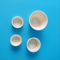 Creuset en céramique de zircone ZrO2 pour la croissance de cristaux semi-conducteurs et le frittage haute température, dimensions personnalisées OEM
