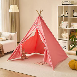 Tienda de campaña <span class=keywords><strong>tipi</strong></span> india de tamaño personalizado, de tela de algodón, plegable, de 4 postes, para niños, tipo pop-up, suave, para juegos en interiores y exteriores, unisex - Product Image 3