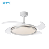 Prix compétitif, ventilateur de plafond moderne et simple pour salon, moteur DC, pales en ABS, avec lumière et télécommande