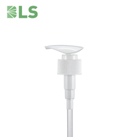 Personnalisation - Pompe Distributrice de Lotion en Plastique Blanc et Noir 24mm 28mm - Convient aux Flacons de Gel Douche et de Shampooing
