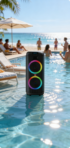 Caja de Subwoofer de 12 Pulgadas Amplificada con Luces LED de Colores Intermitentes, Bafles de Plástico, Altavoz Profesional, <span class=keywords><strong>Boombox</strong></span> 3 - Product Image 2