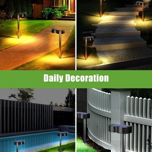 Lámpara Solar de Jardín, Siete Colores, Multimodo, Impermeable, para Exteriores, con Estaca para el Suelo - Product Image 4