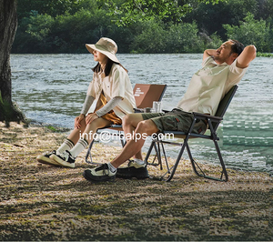 Mobilier d'extérieur léger de haute qualité avec impression personnalisée Cadre en acier Chaise Kermit Chaise de <span class=keywords><strong>camping</strong></span> Chaise pliante - Product Image 2