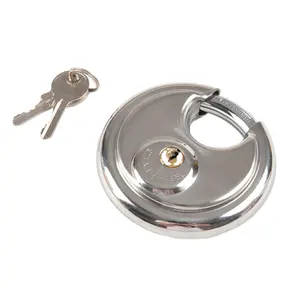 YH1256 lucchetto a disco tondo in acciaio inossidabile anti-bussare con chiavi