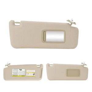 Pare-soleil 74310-35B01-E1 beige arrière pour Toyota 4Runner avec miroir et surpiqûres - Product Image 5