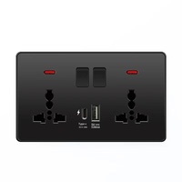 Prise Murale Blanche à Charge Rapide, 18W 3.1A, Fiche Électrique Murale 13A Type UK avec Interrupteur, Prise Murale USB-C Universelle
