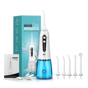 Irrigador bucal portátil, tanque de agua de 300Ml, 5 niveles de presión, carga tipo C, limpiador Dental resistente al agua para el cuidado de los dientes - Product Image 5