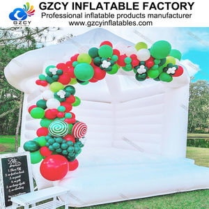 Château <span class=keywords><strong>gonflable</strong></span> blanc, 3 en 1, porte à porte, décoration de fête, château <span class=keywords><strong>gonflable</strong></span> - Product Image 4