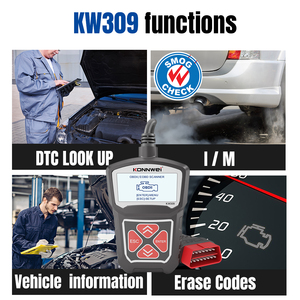 Nhà máy phổ konnwei kw309 12V OBD2 xe chẩn đoán Scanner với 1 năm bảo hành - Product Image 5