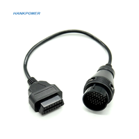 High Quality 38Pin to 16Pin OBD2 Connector with Round 38 Pin Diagnostic Connector Cable for Mercedes Benz