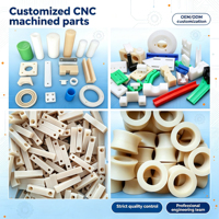 Personalizzazione OEM ODM, Parti in Plastica di Precisione Lavorate a CNC, Lavorazione CNC di HDPE, POM, PEEK, PTFE