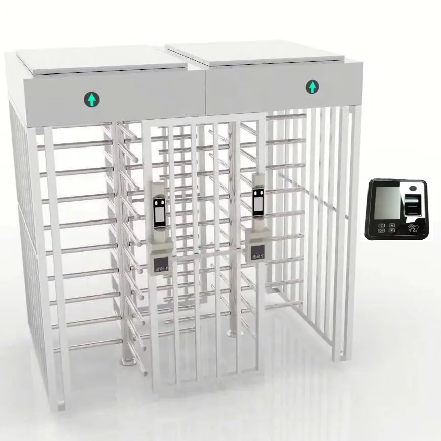 Full Height Turnstile Gate Control System Gym Turnstile Automatic Gates Auto Steel Stainless Turnstiles