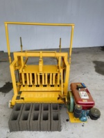 Mini machine diesel mobile de fabrication de briques en blocs de béton Machines de fabrication de briques au Brésil