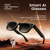 Lunettes intelligentes HD E06S1300W SmartAI avec traduction OpenAI, stabilisation EIS, enregistreur vidéo 1080P, étanches IP67, chargement Type-C pour les voyages