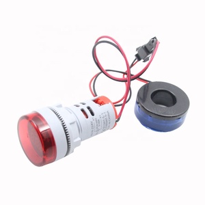 Mini painel redondo azul de 22mm, indicador <span class=keywords><strong>digital</strong></span> de exibição voltímetro e amperímetro v + a meter - Product Image 4