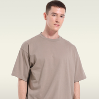 T-shirt en coton épais pour homme, style décontracté ample, tendance américaine, grande taille, manches courtes, confortable et personnalisable