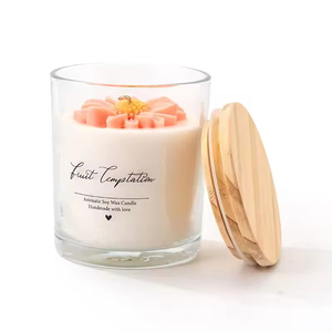Vela Aromática AIKUN Zen Ritual con Pétalos de Flores Reales, Cera de Soya, para Meditación y Yoga - Product Image 3