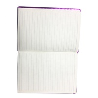 Ordinateur portable a3 A5 avec couvercle en PVC, mignon, avec intérieur de liquide, bord enveloppé en PU