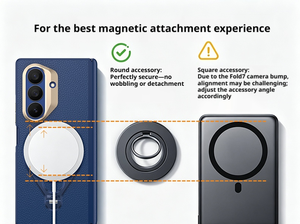New shell film integrated magnetic hinge cover suitable for Samsung ZFold7 <b>phone</b> case W26 anti drop rotating bracket <b>phone</b> case - Product Image 6