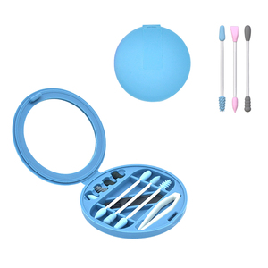 Petit distributeur portable de <span class=keywords><strong>coton</strong></span>-<span class=keywords><strong>tige</strong></span> de <span class=keywords><strong>voyage</strong></span> avec couvercle Conteneurs de stockage en silicone pour petits articles Boîte de <span class=keywords><strong>coton</strong></span>-<span class=keywords><strong>tige</strong></span> - Product Image 1