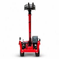 Chariot télescopique robuste de 5 tonnes et 14 m, 4x4, avec moteur diesel Yuchai de 91 kW pour la manutention de matériaux de construction
