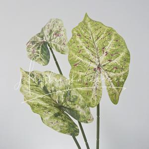 Taro Leaf <b>Artificial</b> Flower Single <b>Stem</b> High Simulation Silk Plant Wedding Home Decoration Outdoor Props - Product Image 2