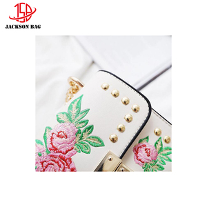 Embroidery PU Crossbody <strong>Bag</strong> <strong>Women</strong> Handbag <strong>Small</strong> <strong>Women</strong> Purse <strong>Bag</strong> Rivets Flap Sling <strong>Bag</strong> - Product Image 4