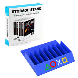 Support d'Affichage 8-en-1 pour Cartes et Disques <span class=keywords><strong>de</strong></span> Jeu, Organiseur <span class=keywords><strong>de</strong></span> Stockage <span class=keywords><strong>de</strong></span> Disques CD pour PS5, <span class=keywords><strong>PS4</strong></span>, PS3 - Product Image 2
