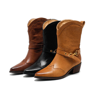 Bottines à lacets en cuir véritable pour femmes, confortables, légères et douces