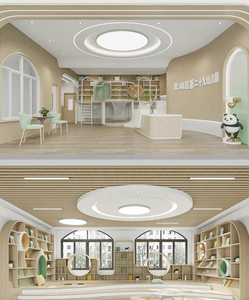 Diseño de Espacio Interior para Guardería, Vestíbulo, Área de Juegos Interior, Diseño de Muebles para Biblioteca de Escuela <span class=keywords><strong>Montessori</strong></span>, Estanterías para Jardín de Infancia - Product Image 3
