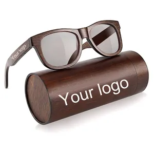 Italian designer fashion brands 100% UV polarized lens stained bamboo italy sunglasses 2020