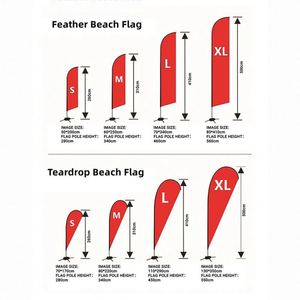 Oferta Especial: Banderas de Pluma Portátiles Abiertas, Banderas de Playa con Diseño de Cuchillo, Banderas Altas - Product Image 2