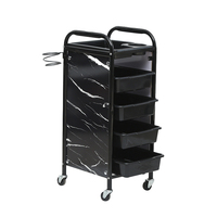 Chariot de Salon Spécial Coiffeur Easy Clean, Meuble à Outils, Chariot de Salon