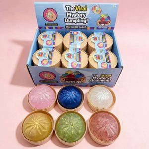 Lot de jouets squishy en forme de boulette mystère Melanth, boîte surprise, en mousse PU et TPR, 8,5 cm, mignon, anti-stress, avec paillettes dorées rares - Product Image 3