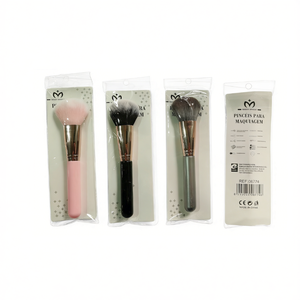 Paquete de 12 Brochas de Maquillaje de Cerdas Grandes de Colores Variados - Product Image 1