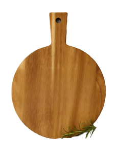Tabla <span class=keywords><strong>de</strong></span> cortar redonda <span class=keywords><strong>de</strong></span> madera, tabla para servir, bandeja para <span class=keywords><strong>pizza</strong></span> y verduras, madera natural <span class=keywords><strong>de</strong></span> acacia con asa - Product Image 1